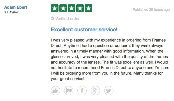 framesdirect customer review