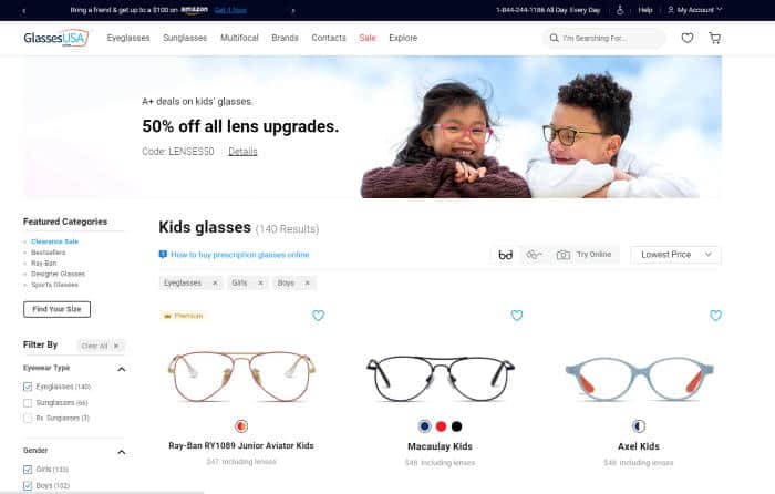 glassesusa kids glasses