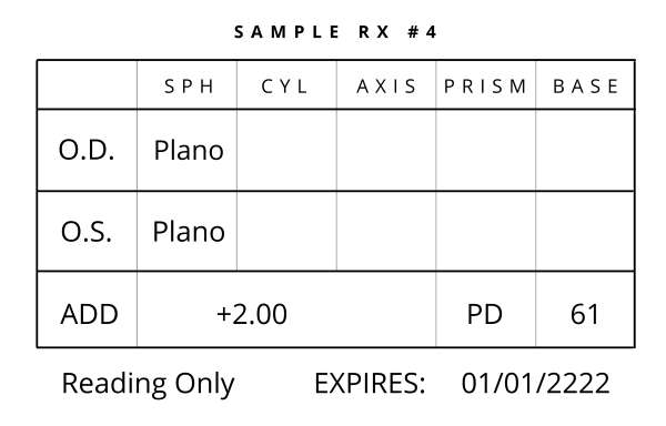 rx sample with reading power