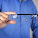 what are safety glasses made of