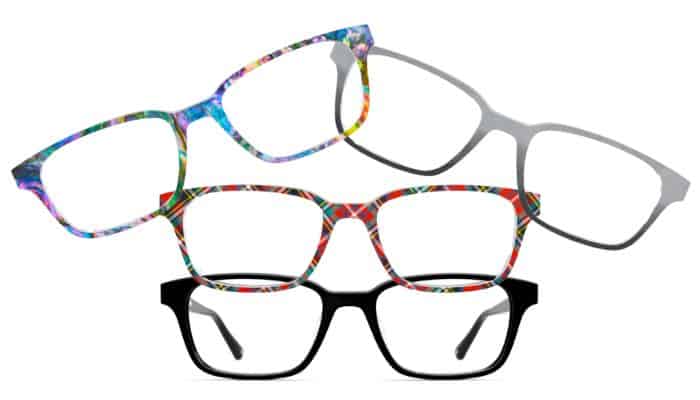 pair eyewear frame and toppers