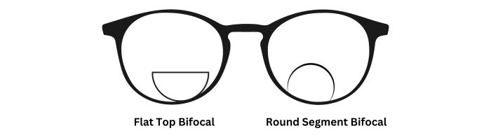 flat top and round segment bifocal