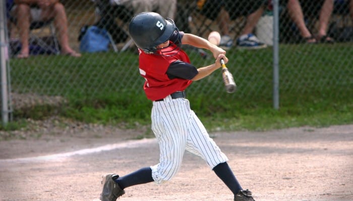 young hitter at bat