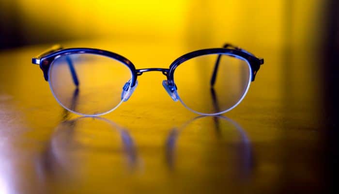 semi-rimless glasses
